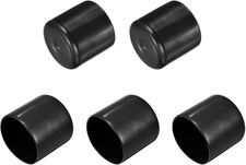 5pcs Rubber End Caps 1 5/8" 42mm ID Vinyl PVC Round Tube Bolt Cap Cover Screw T