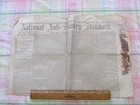 Antique 1865 Anti Slavery Civil War Newspaper John Wilkes Booth Captured Killed
