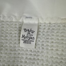 VTG Lovey Baby Morgan Thermal Mini Blanket 100 Acrylic Waffle Weave Nylon Trim