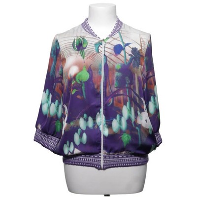 Adolfo Dominguez, Strickjacke, Damen, Größe: 40, Lila/Mehrfarbig, Sonstiges #dSp