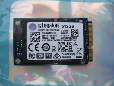 Kingston KC600 512GB mSATA SSD (SKC600MS/512G) - 100% Health, Low TBW, DRAM