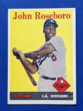 1958 Topps - John Roseboro #42 - Los Angeles Dodgers EX/EX+ ROOKIE