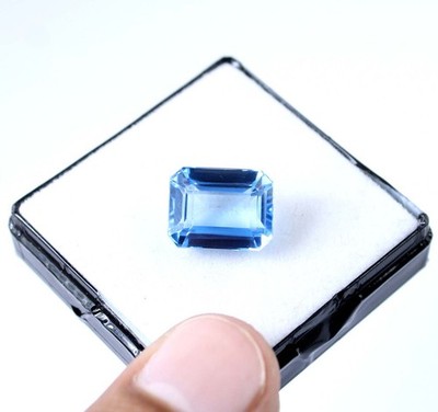 Vaterstag Sale Aquamarin 11.10 Ct Natürliche Smaragd Schliff Steine AGI T27525