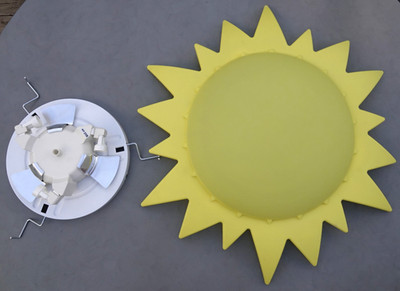 Ikea Smila Sol Sonnen Lampe Decken Leuchte gelb Kinderzimmer Auslaufmodell