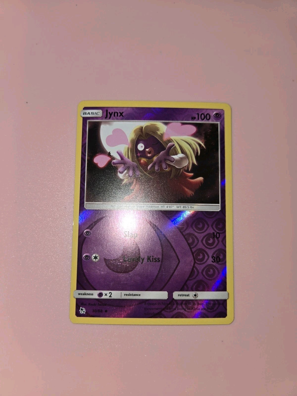 Pokemon TCG - Hidden Fates - Jynx - Reverse Holo - 30/68 - New - LP
