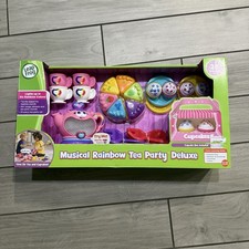 LeapFrog Musical Rainbow Tea Party Deluxe Pretend Play Set 25 Pieces Cupcakes