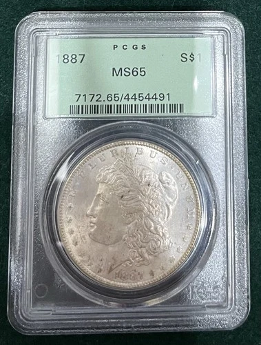 1887 - Morgan Silver Dollar - PCGS MS65 - OGH
