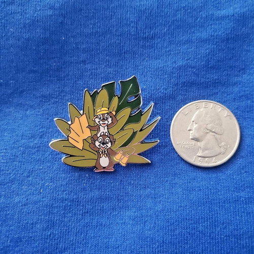 Chip and Dale with Binoculars Animal Kingdom Mystery 2024 Disney Pin 163594
