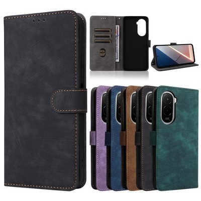 Für Xiaomi POCO M7/M7 PLUS Case, Retro RFID Leder Geldbörse Card Stand Cover