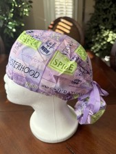Sisters Mother Grandmothers Family Theme Ponytail Scrub Hat