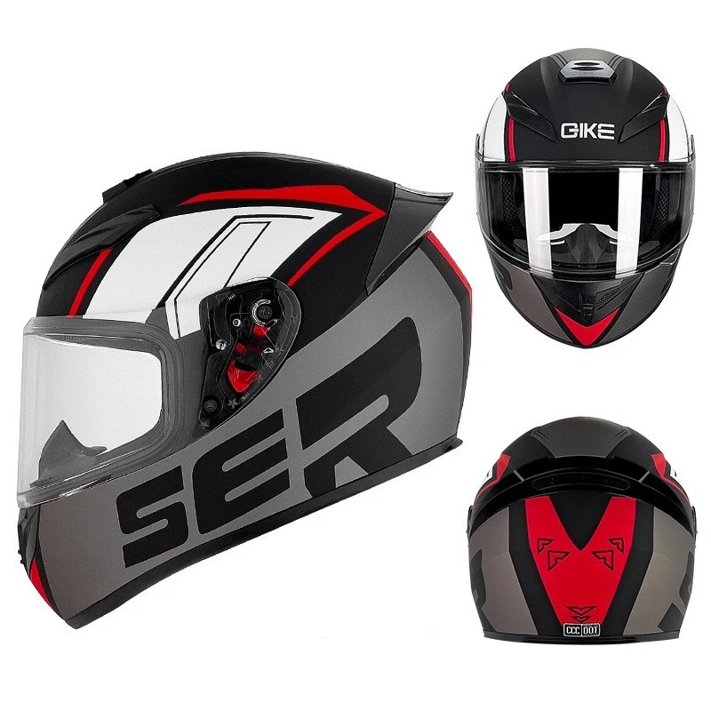 Casco integral universal para moto de carreras Foto 4 de 4