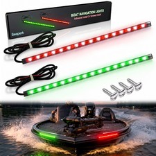 Boat LED Boat Navigation Light, Red and Green Marine Navigation Lights for Bo...