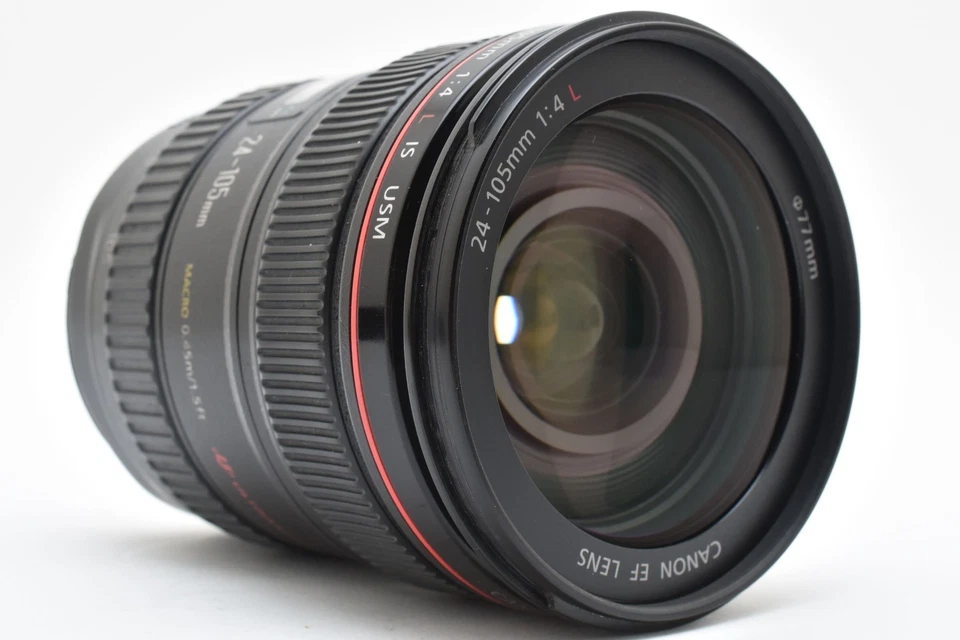 Lente zoom Canon EF 24-105 mm F4 L IS USM con tapas, capucha de Japón (excelente) Foto 4 de 4