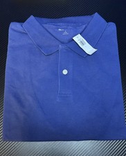 Old Navy Men's Blue Polo Shirt Large, Short Sleeve, Collared, Solid