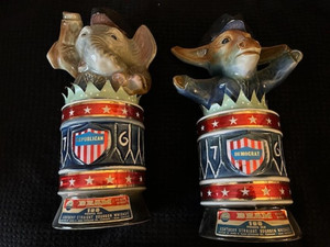 Jim Beam Bottles 1976 Political Series