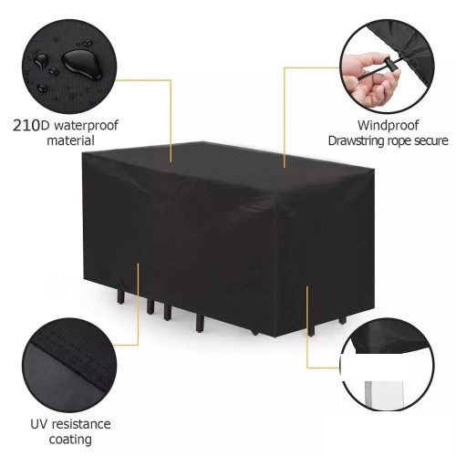 Fundas para muebles impermeables lluvia nieve polvo a prueba de viento tela anti-UV - Imagen 3 de 14