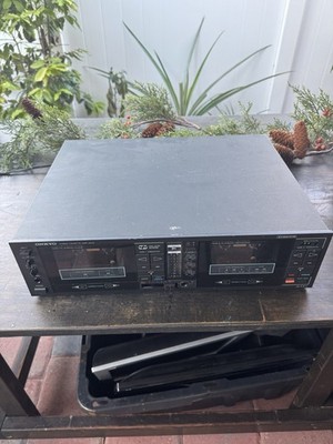 ONKYO TA-RW244 Stereo Cassette Deck Dual Auto Reverse TESTED