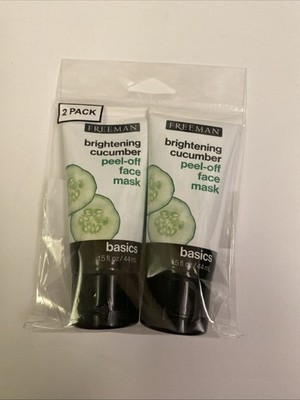 Freeman Brightening Cucumber Peel-Off Face Mask 1.5oz Pack of 2