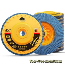 20 Pack 4-1/2"×7/8'' 80 Grit T29 Premium Zirconia Flap Disc Sanding Grinding US