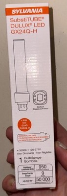 SYLVANIA LED RETROFIT CFL LAMPS THAT WORKS In EXISTING BALLAST GX24Q-H 9 Watts