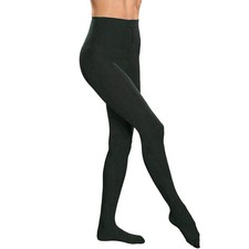 Schwarze Damen Strumpfhose / Halloween Karneval Hexen Kostüm Zubehör / one Size