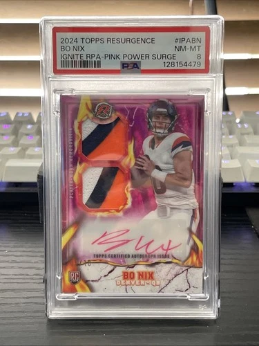 2024 TOPPS RESURGENCE IGNITE 3 CLR RPA BO NIX /10 IGNITE PINK PWR SURGE PSA 8
