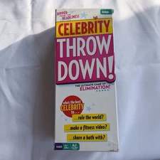 Celebrity Throw Down Party Card Game complete set