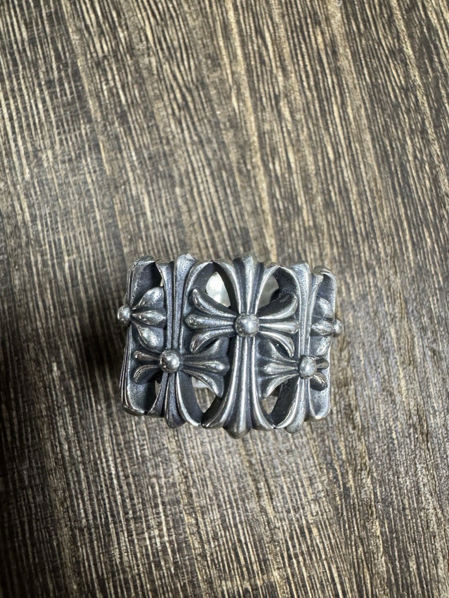 Chrome Hearts style cemetery Ring size 7 | eBay