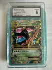 CGC 8 NM/Mint 2016 Pokemon Evolutions M VENUSAUR EX 2/108 Graded Slab 122