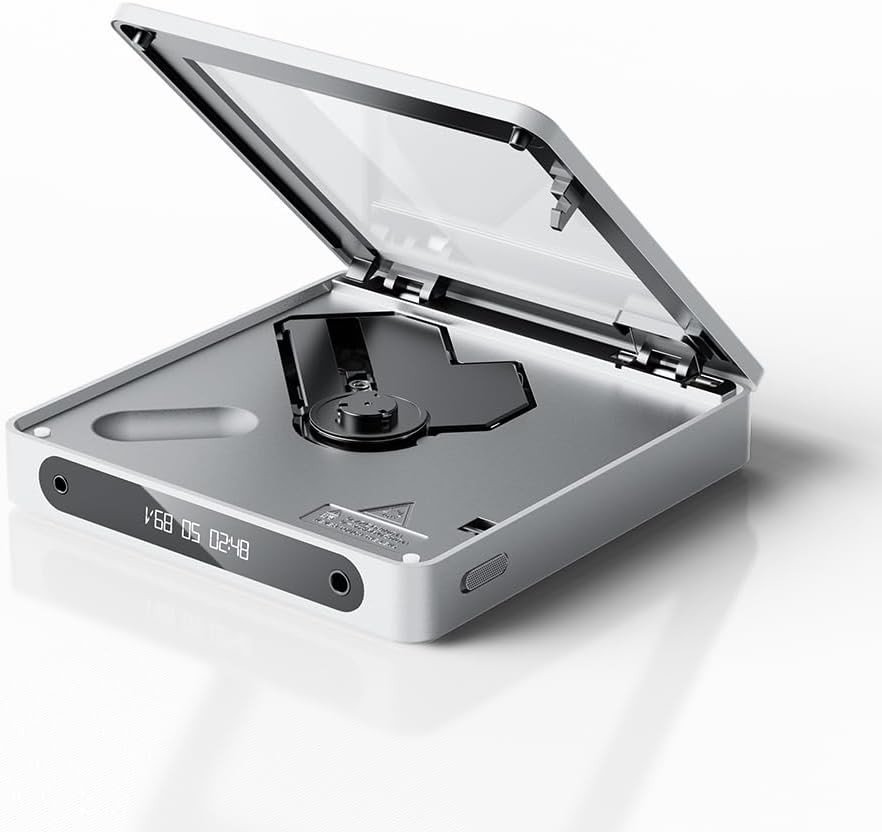 DM13 Portable Stereo CD Player with Long Battery, USB Ripping & Multiple Outputs