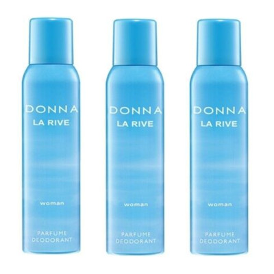 (1L/22,18 ) La Rive DONNA  Deodorant Spray 3 x 150 ml 