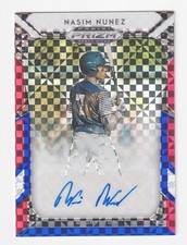 2019 Prizm Draft RED WHITE BLUE PRIZM AUTOGRAPH NASIM NUNEZ RC Rookie 38/99 AUTO
