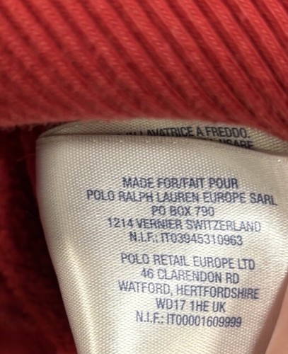 Vtg Ralph Lauren Kids Zip Sherpa Red Hoodie Polo Ski Patches Y2K Boys (8-10) - Picture 10 of 14