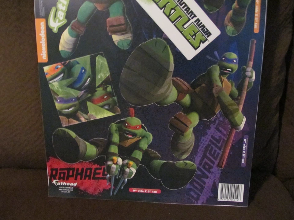 Teenage Mutant Ninja Turtles Fathead - ¡NUEVO TMNT! LOTE DE 2 decoración de pared (2014) Foto 3 de 4