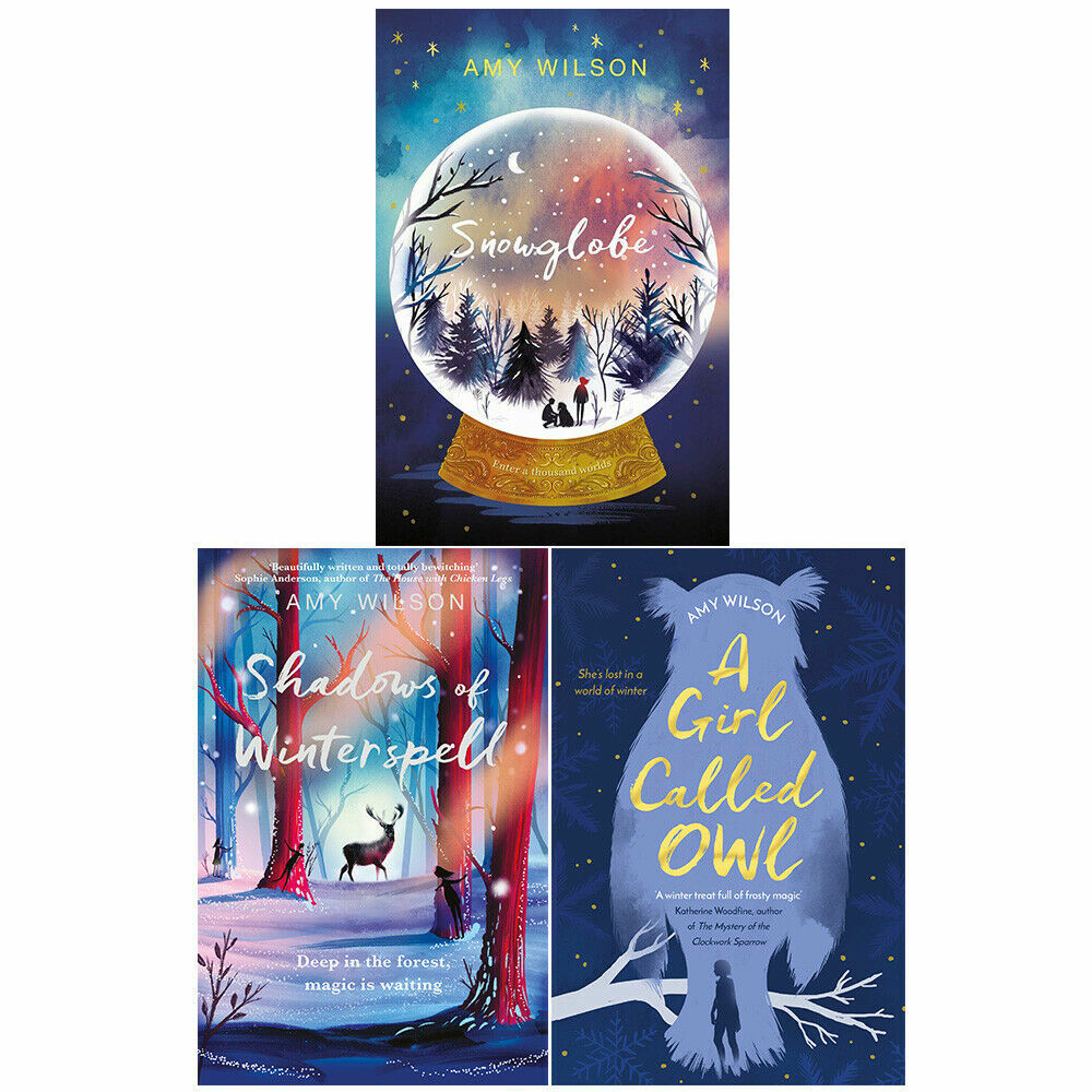 Amy Wilson 3 Books Collection Set Snowglobe, Shadows, A Girl Called Owl PB NEW
