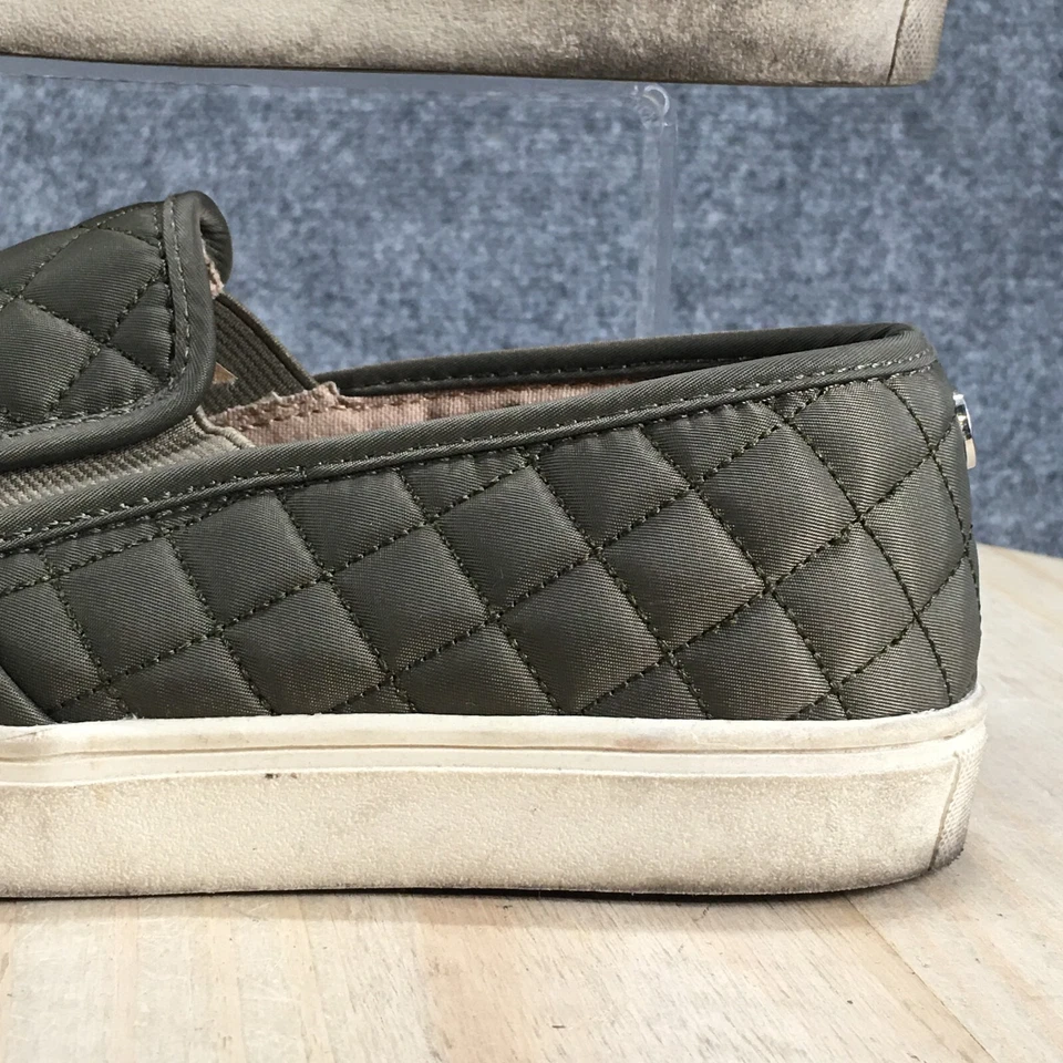 Mossimo Supply & Co Zapatos Mujer 7.5 Informales Sin Cordones Acolchado Mocasín Tela Verde Foto 3 de 4