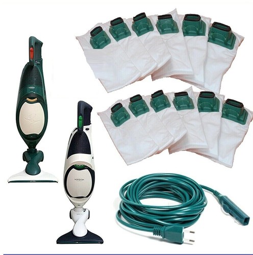 SACCHETTI FOLLETTO VK 140 VK 150 12PZ + 12 PROFUMI + CAVO 10 METRI + 2 FILTRI COMPATIBILI