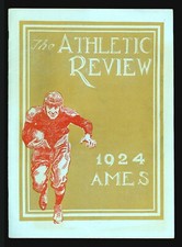 1924 DRAKE BULLDOGS AT IOWA STATE CYCLONES FOOTBALL PROGRAM AND ATHLETIC REVIEW