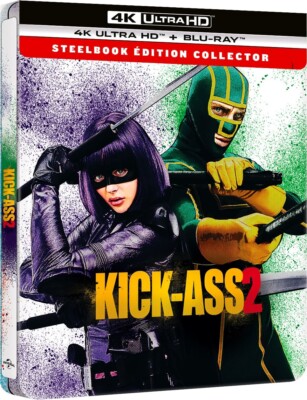 Kick-Ass 2 4K Ultra HD Blu-Ray Limited Edition Collector's SteelBook Gehäuse Neu