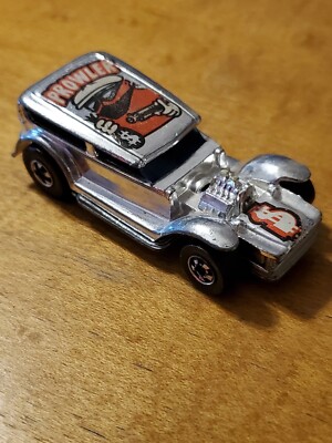 Vintage Hot Wheels 'Blackwall' 1969 Prowler Chrome finish
