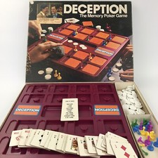 1975 Deception the Memory Poker Game Board Milton Bradley Complete