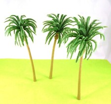 Dollhouse Miniature 3 Palm Trees, 6-7" Tall, B6130