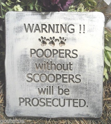 Dog Poop mold concrete plaster cement dog walking mould 12'' x 11'' x 3/4'' thick