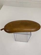 Vintage Wood Covered Jewelry Valet Box MCM Hand Crafted Smooth Design /r