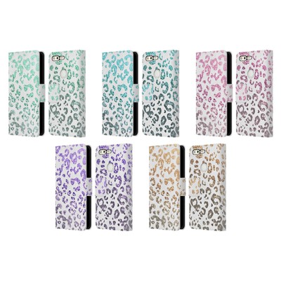 MONIKA STRIGEL ANIMAL PRINT GLITZER LEDER BOOK WALLET CASE FÜR GOOGLE HANDYS