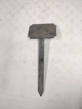 Vintage 13" Cornus Stolonifera Red Osier Dogwood Botanical Metal Plant Marker