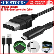 Fit Xbox to HDMI Converter Adapter Original Microsoft Xbox Console Controller UK