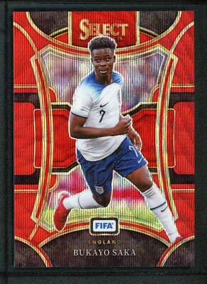 SAKA☆ページ 2023-24 BUKAYO SAKA 047/149 PANINI SELECT FIFA MEZZANINE WAVE RED