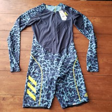 Adidas Mens Large Speedsuit Sprintsuit Compression Running Track Camo Skinsuit L