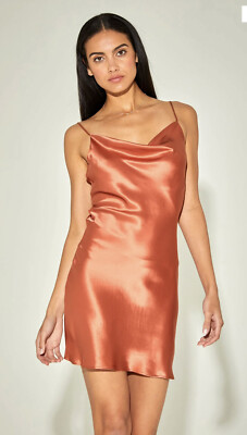 Noiri Olivia Silk Dress - Copper XS